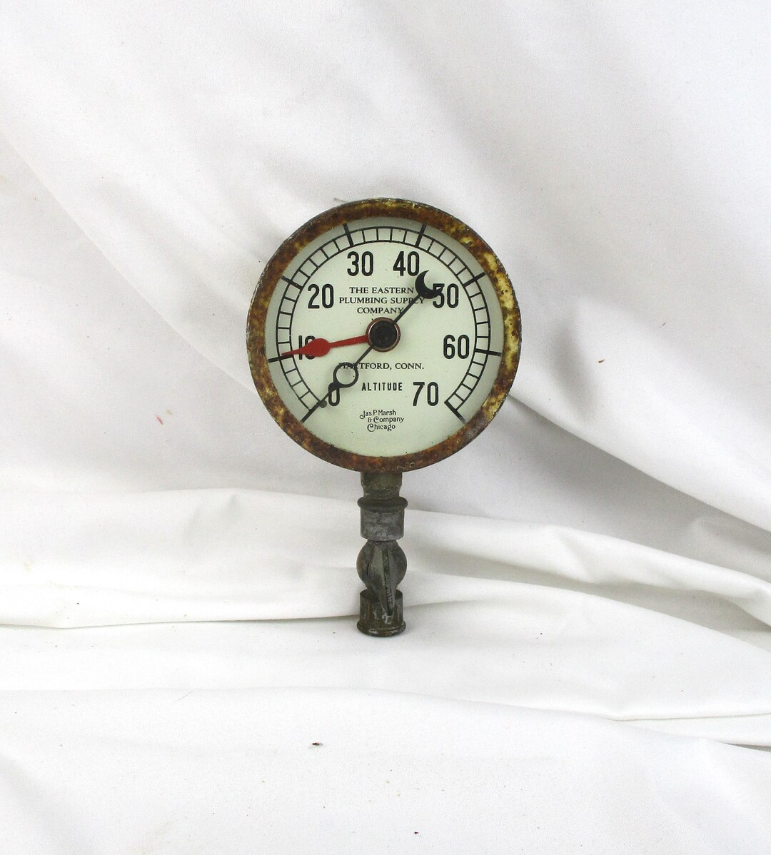 1920s Factory Gauge, Marsh Company Eastern Plumbing Co. Hartford ...