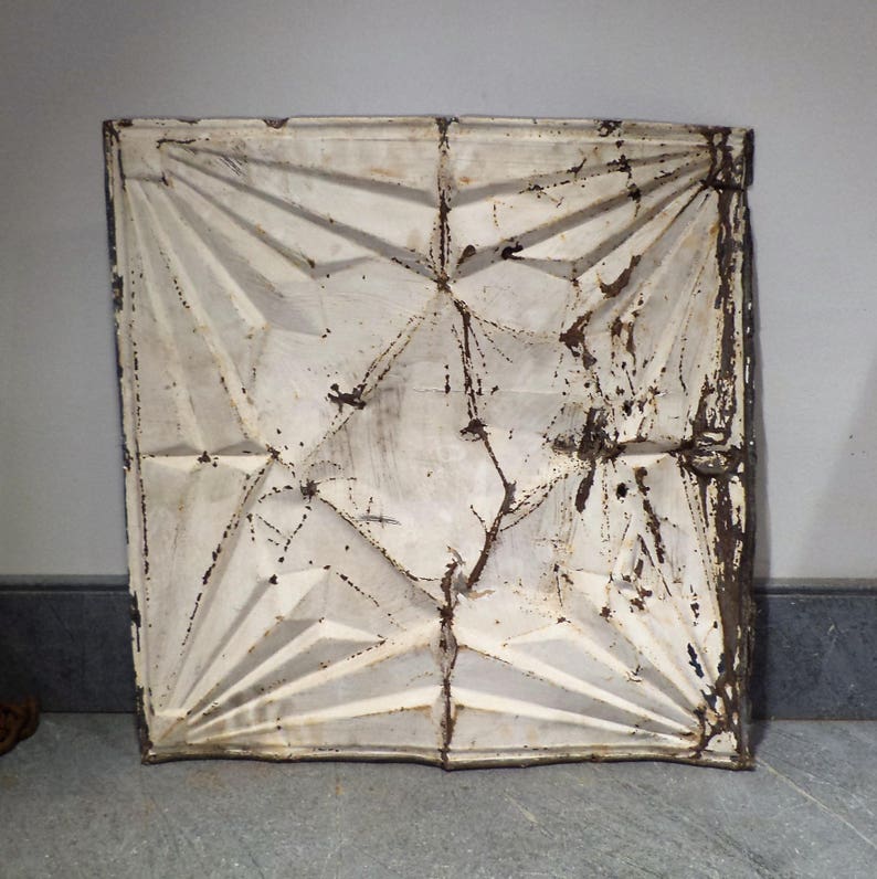 Tin Ceiling Tile Large Art Deco Architectural Salvage From Brooklyn Ny