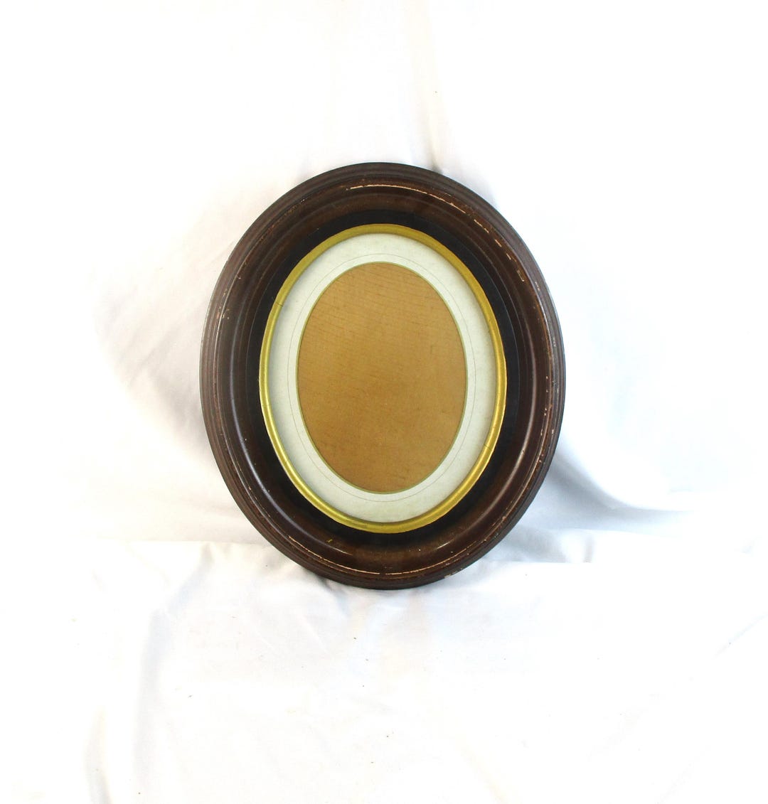 Victorian Walnut Oval Picture Frame: Antique 19th Century Art Salvage ...