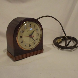 Sessions Art Deco Electric Clock - American Vintage Table Clock (Not Working)