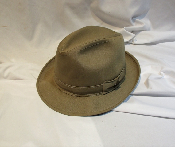 Vintage Hat London Fog Men's Taupe 