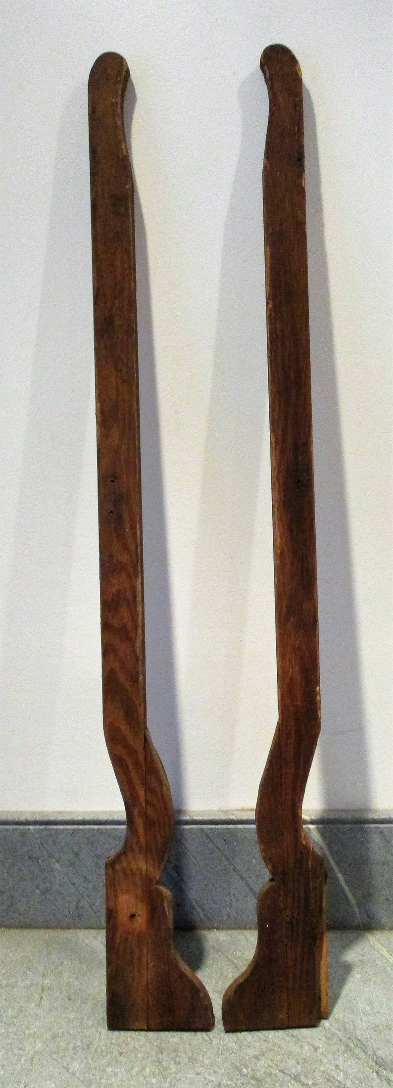 Oak Mirror Brackets Vintage Furniture or Dresser Fragments ...
