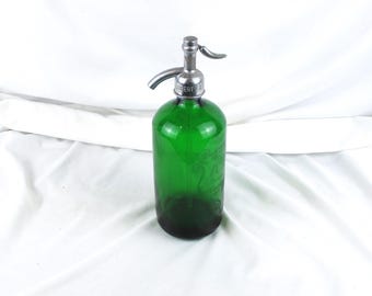 Seltzer Green Bottle, ABC Beverage Company, Reading PA, Vintage Pharmacy or Soda Salvage