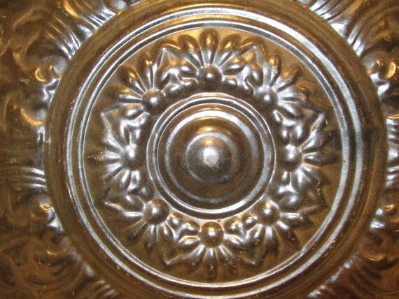 Tin Ceiling Tile High Relief Medallion Design Neoclassical Etsy