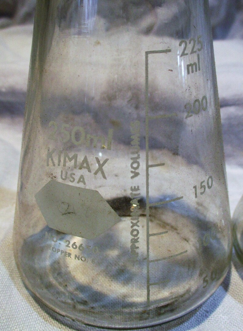 Lab Glass Set of 3 Different Sizes Kimax Apothecary Etsy