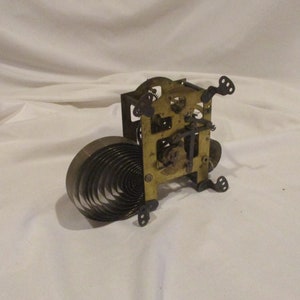 Clock Mechanism or Movement, Vintage Brass, Salvage Chic, Steampunk Timepiece