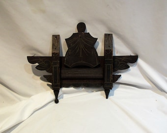 Hand Carved Furniture Fragment, 19th Century Late Victorian East Lake Furniture Pediment or Ornament, Hand Made