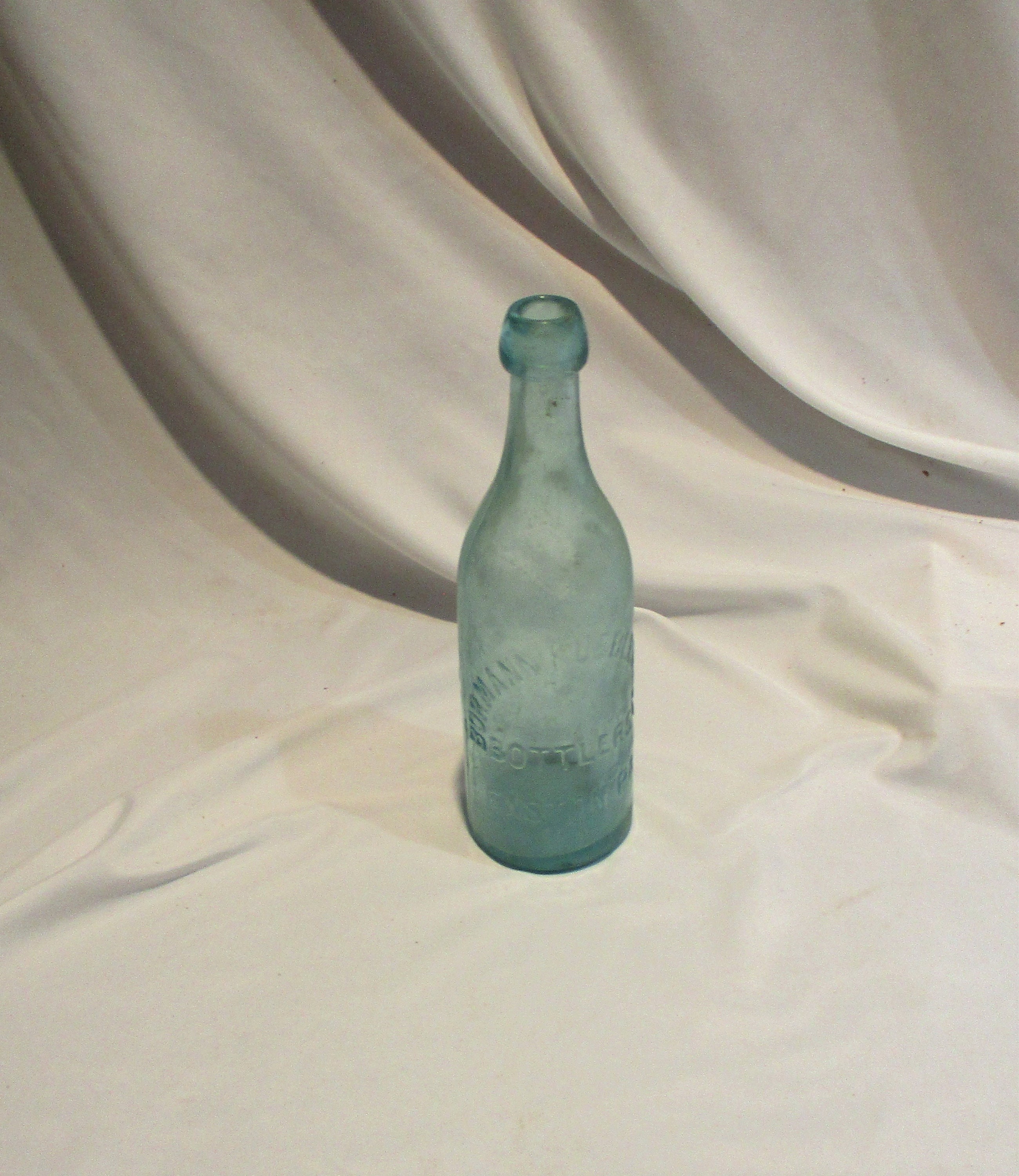 Glass Bottle Antique Aqua Bottle Bormann Kuebler Easton
