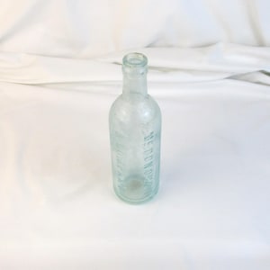Antique Aqua Glass Bottle: McDonough & Company, Jersey City Salvage