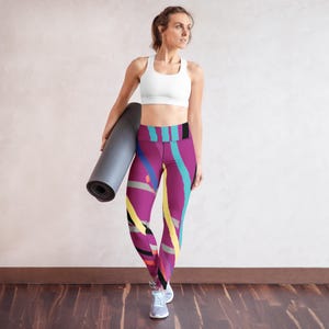 Art Yoga Leggings: Soft Stretchy High-Waist Activewear