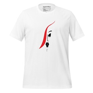 Minimalist Face Line Art T-Shirt: Trendy Abstract Graphic Tee