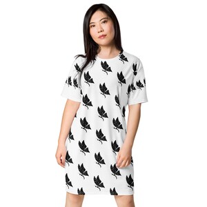 Oversized Butterfly Print T-shirt Dress,  Boho Chic Fashion, Wildlife T-shirt Dress, Aesthetic T-shirt dress