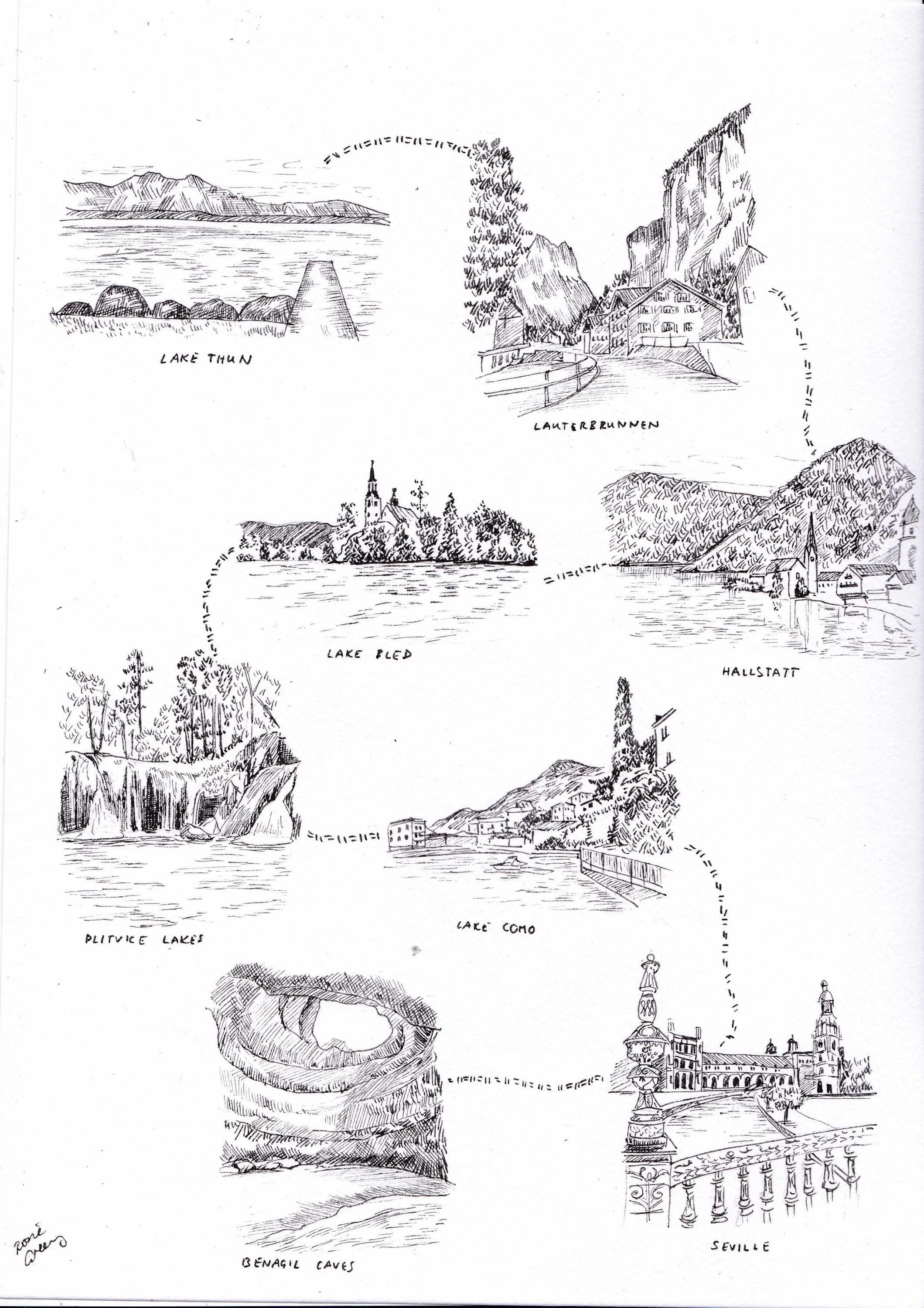 Memory Map Family Custom Family Memory Map | Hand-drawn Timeline Artwork - Etsy UK