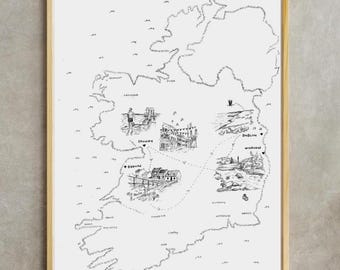 Custom Hand-Drawn Map Artwork (Any Location)