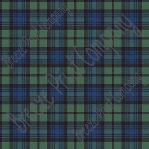 May include: A seamless pattern featuring a classic plaid design. The pattern incorporates a grid of intersecting lines in shades of green, blue, and black, creating a traditional tartan effect. The design is suitable for various applications.