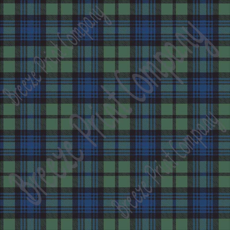 plaid patterned vinyl black watch pattern htv vinyl or etsy