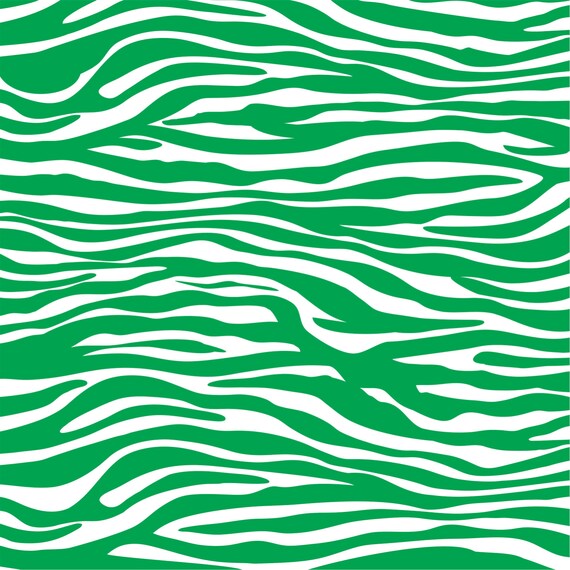 green zebra print