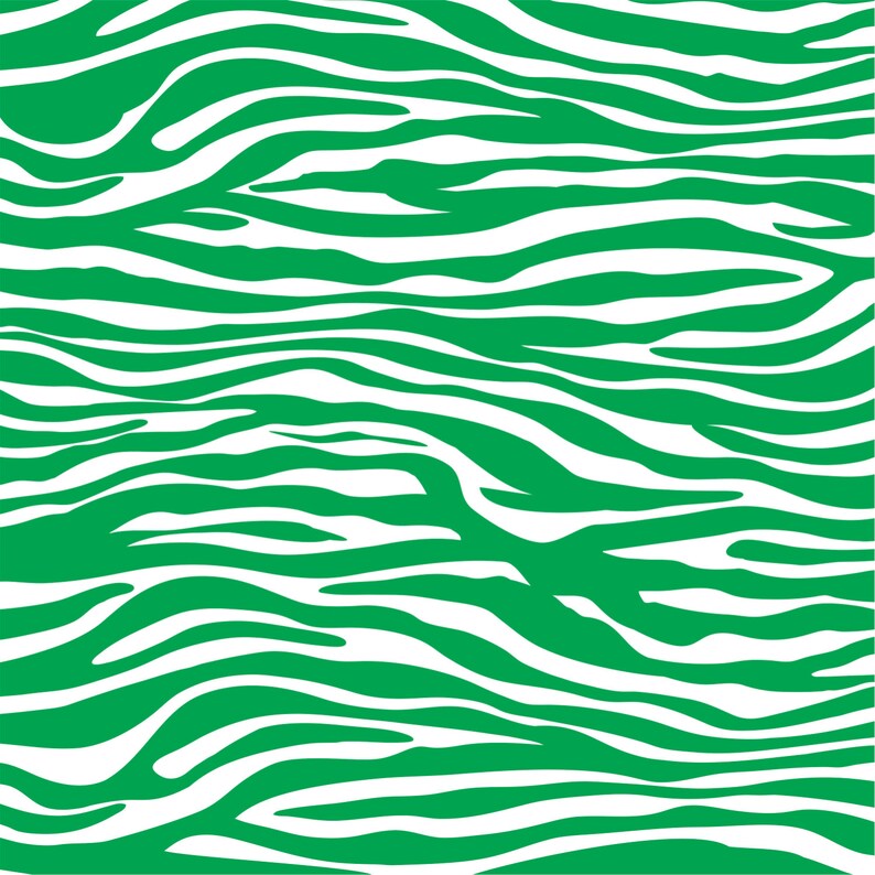 Patterned Vinyl Green Zebra Print Craft Vinyl Sheet HTV or Etsy