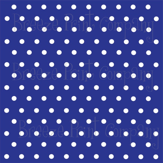 Patterned Vinyl, Blue with white polka dot print craft vinyl sheet - HTV or  Adhesive Vinyl - polka dots HTV4