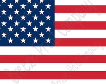 Flag Patterned Vinyl, American flag pattern vinyl sheet - HTV or Adhesive Vinyl -    HTV3