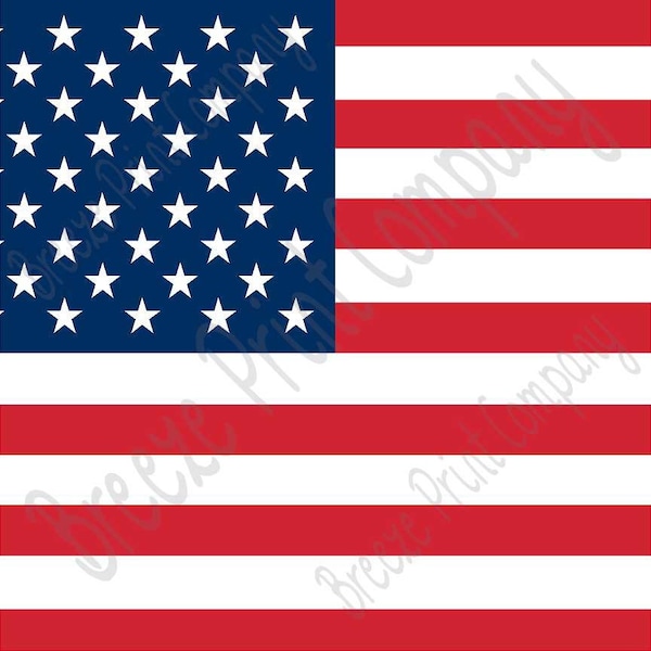 Flag Patterned Vinyl, American flag pattern vinyl sheet - HTV or Adhesive Vinyl -    HTV3