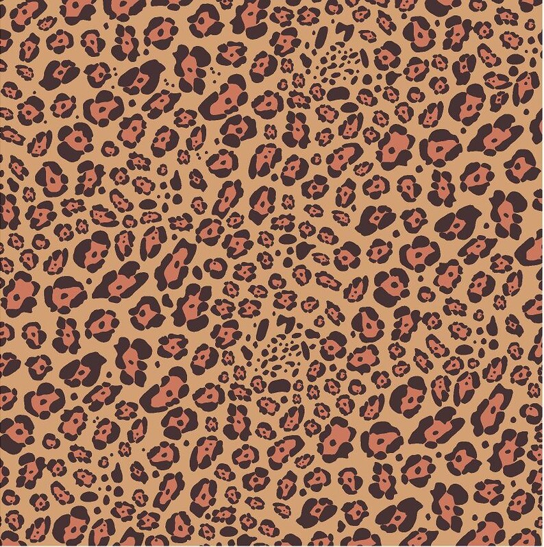 Leopard patterned vinyl HTV or Adhesive Vinyl animal print pattern vinyl HTV1 image 1