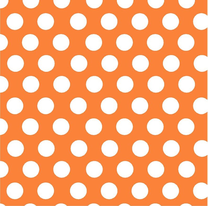 Patterned Vinyl Orange With White Polka Dots Craft Vinyl Etsy UK