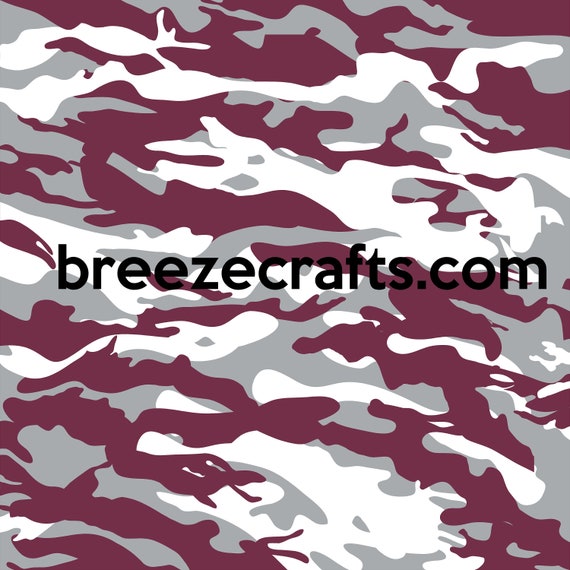 Army Camo Orange/Blue - HTV Pattern