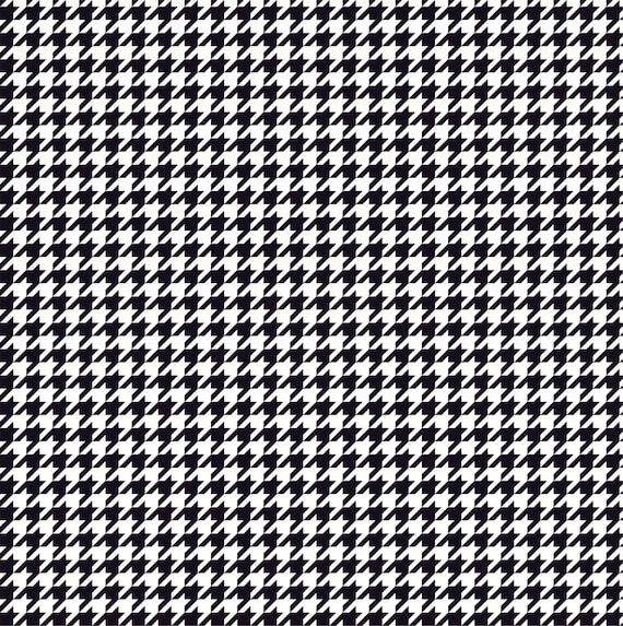 Patterned Vinyl, Black Houndstooth Craft Vinyl Sheet HTV or Adhesive Vinyl  Black and White Pattern Vinyl HTV403 