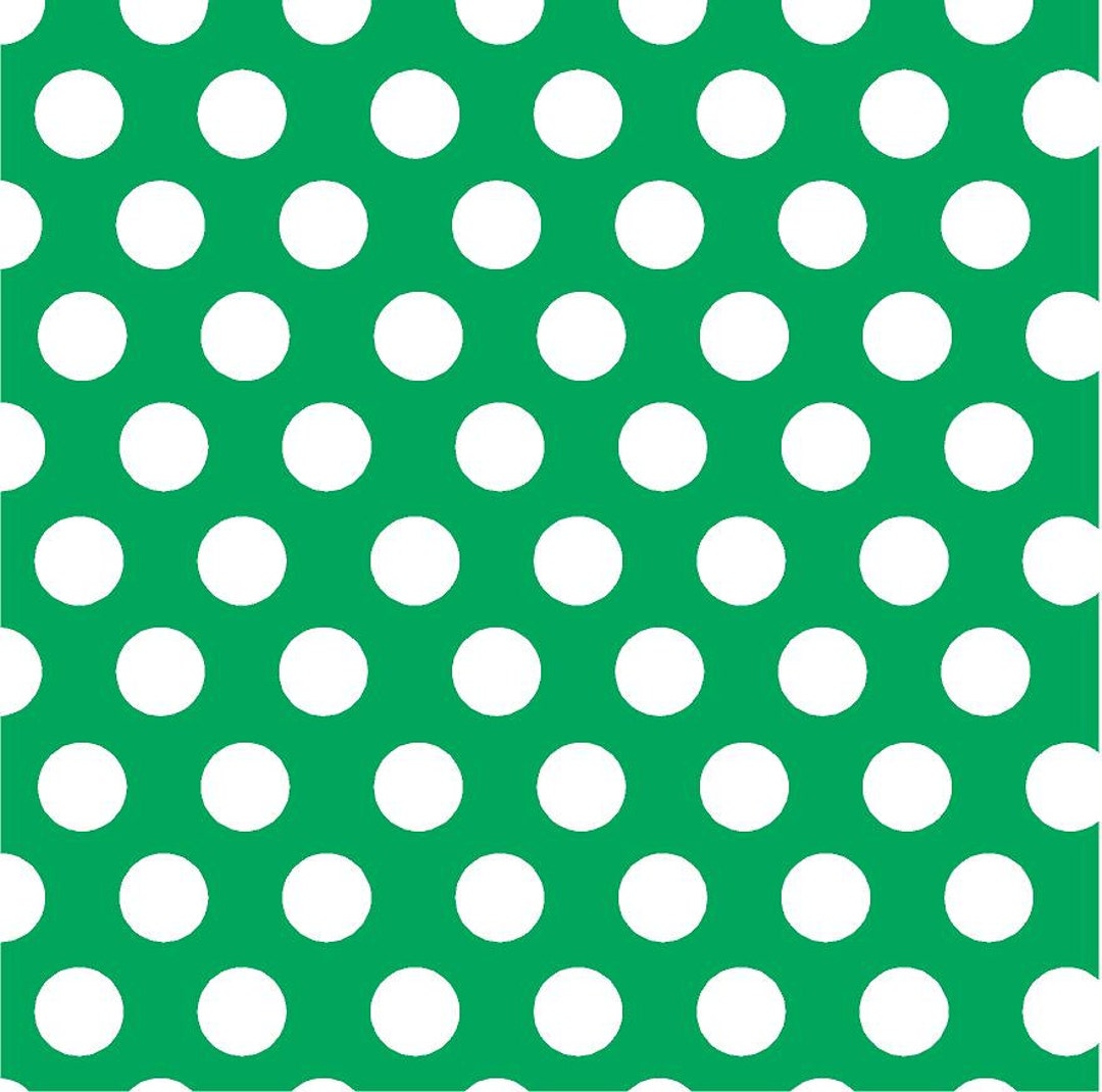 Patterned Vinyl, Green With White Dots Craft Vinyl Sheet HTV or ...