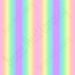 Pastel Rainbow Ombre pattern vinyl sheet in HTV or Adhesive Vinyl, repeating gradient patterned vinyl, Easter spring colors HTV3128