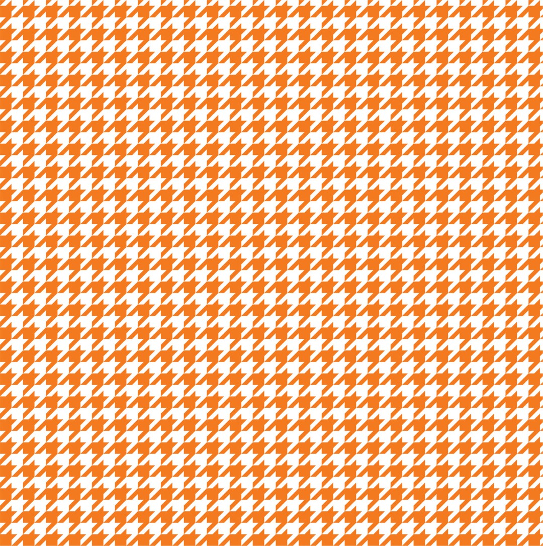 Patterned Vinyl Orange Houndstooth Craft Vinyl Sheet HTV or Etsy