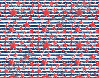 Patterned Vinyl, Distressed stars and stripes craft  vinyl sheet - HTV or Adhesive Vinyl -  pattern red white and blue USA HTV2810