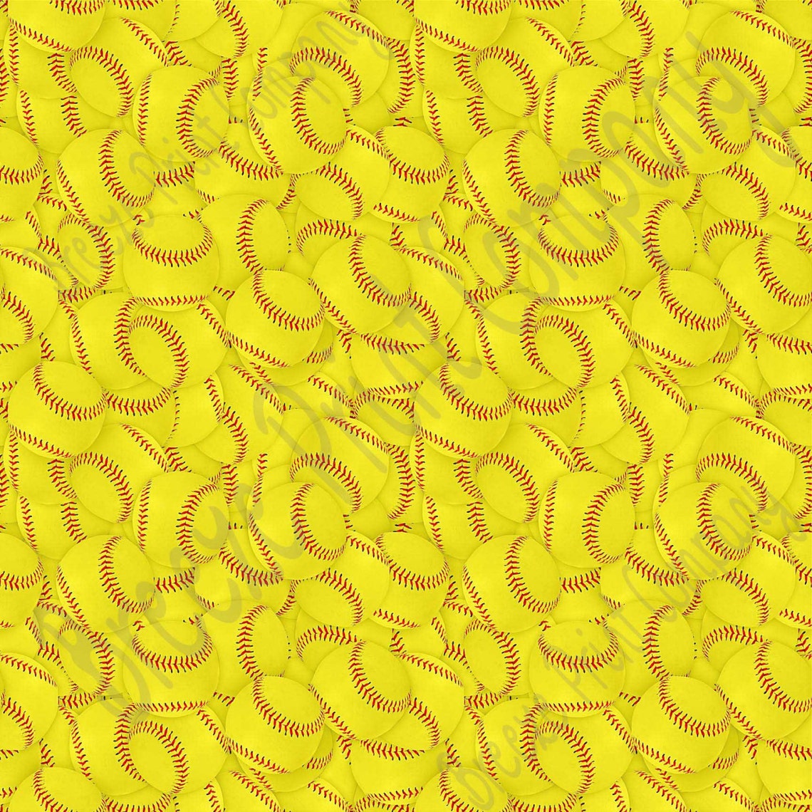 Softball Patterned Vinyl pattern craft vinyl sheet in HTV or Etsy