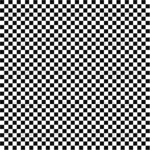 May include: A black and white checkered pattern fills the frame. The pattern consists of evenly sized squares, alternating between black and white, creating a classic checkerboard design. The pattern is consistent across the entire image.