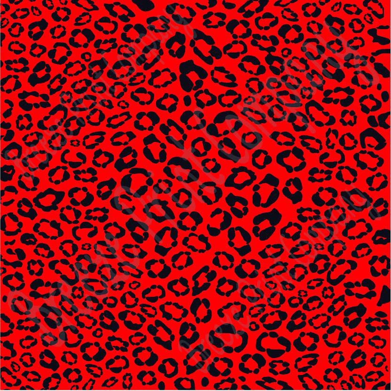Patterned Vinyl Red and black cheetah print craft vinyl | Etsy