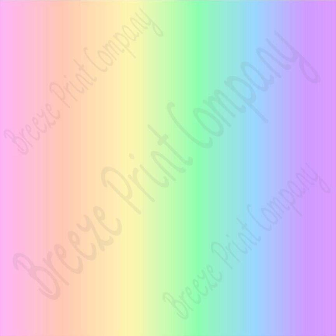 Rainbow Gradient Ombre Patterned HTV, Siser HTV, Printed HTV