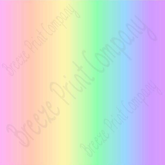 Patterned Vinyl, Pastel rainbow Ombre print craft vinyl sheet - HTV or  Adhesive Vinyl - fade gradient print vinyl spring colors HTV3122