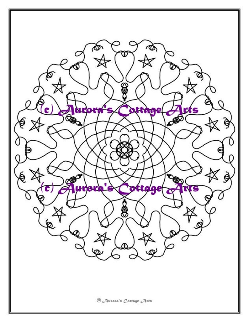 Mandala Coloring Page hand Drawn and Printable Namaste - Etsy