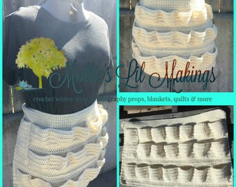 Crochet Egg Apron , EggPron, Egg-cellent apron, Backyard Chicken Apron