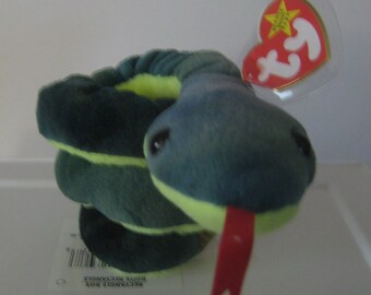 Ty hissy the Snake Beanie Baby, Vintage, Rare and Retired - Etsy