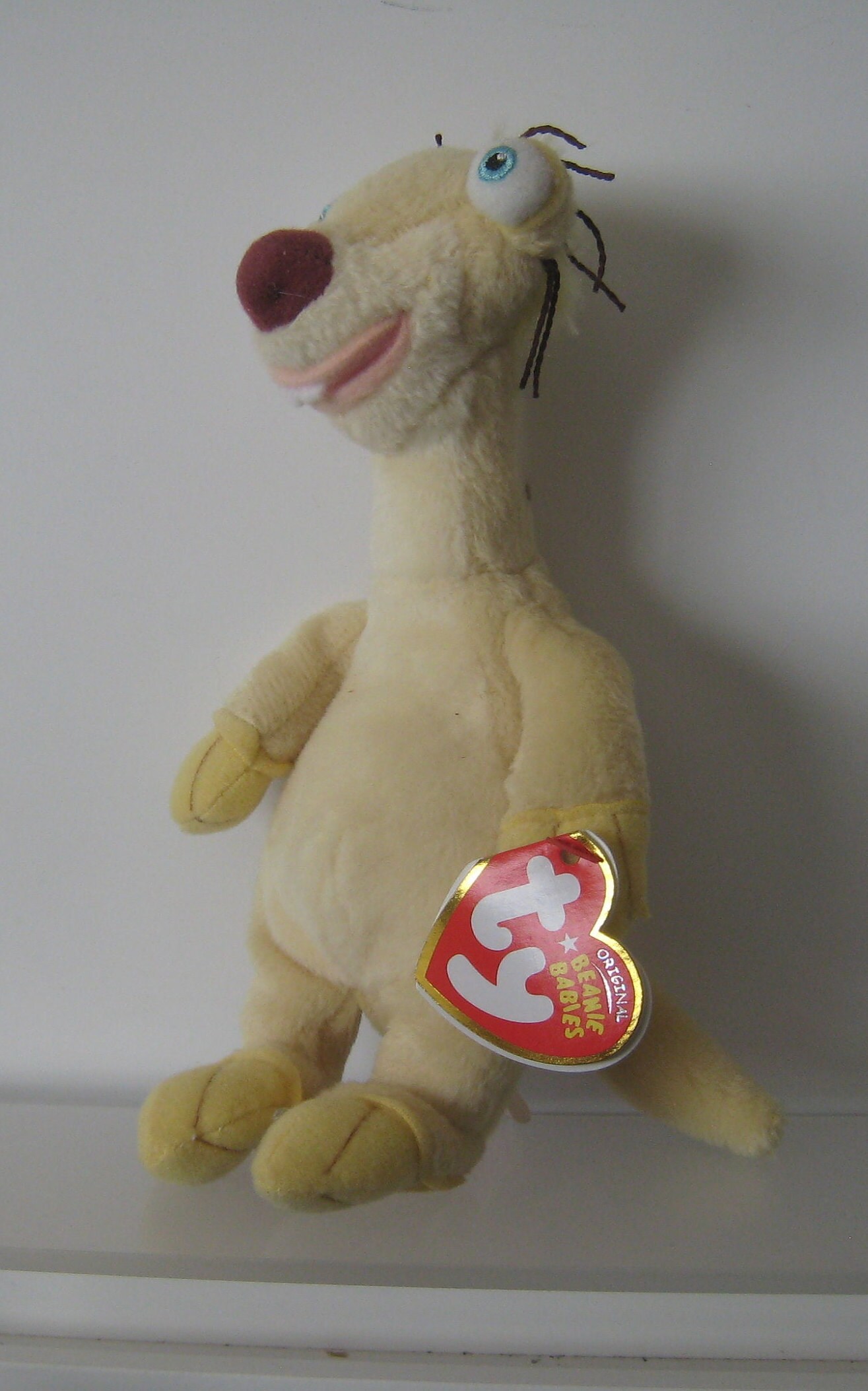 Sid the Sloth Ty Beanie Baby Ice Age Dawn of the Dinosaurs 8 Very Rare