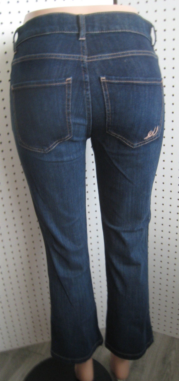 Ladies Express Bell Crop High Rise Jeans Size 00-… - image 3