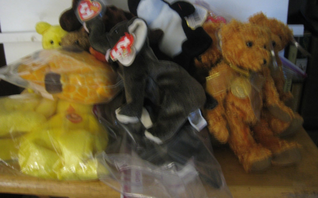 New TY Beanie Babies Zeus the Moose Teddy Trumpet Old Etsy