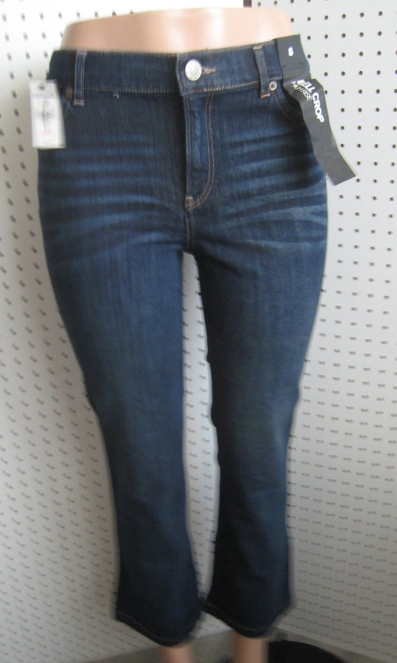 Ladies Express Bell Crop High Rise Jeans Size 00-… - image 1