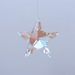 STAR, SWAROVSKI® Crystal Prism, 28MM Article# 8815, Aurora Borealis, Genuine Lead Crystal, Suncatcher bild 1