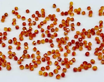 FIREOPAL Swarovski® Crystal Bicone Beads, 4mm Article# 5301 / 5328 Bicones