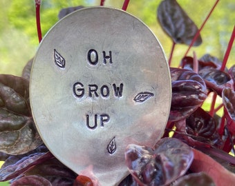 Upcycled Antique Spoon Plant Marker: Whimsical Garden Decor
