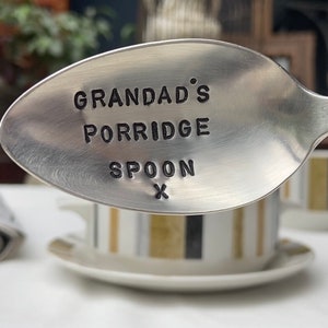 Grandad&#39;s Porridge Spoon - Fun Birthday or Christmas Gift For Any Porridge Loving Grandad