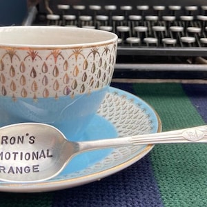 Rons känslomässiga sortiment - tesked, handstämplad vintage tesked